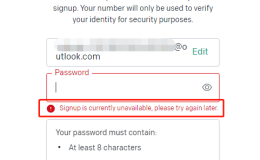 ChatGPT无法注册的原因错误提示：Signup is currently unavailable, please try again later