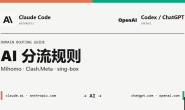 Claude Code、Codex和ChatGPT分流规则配置教程